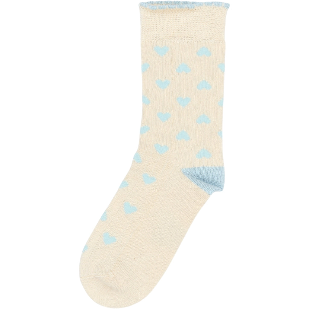 Mini Pop - bambus strømper - Cloud Dancer