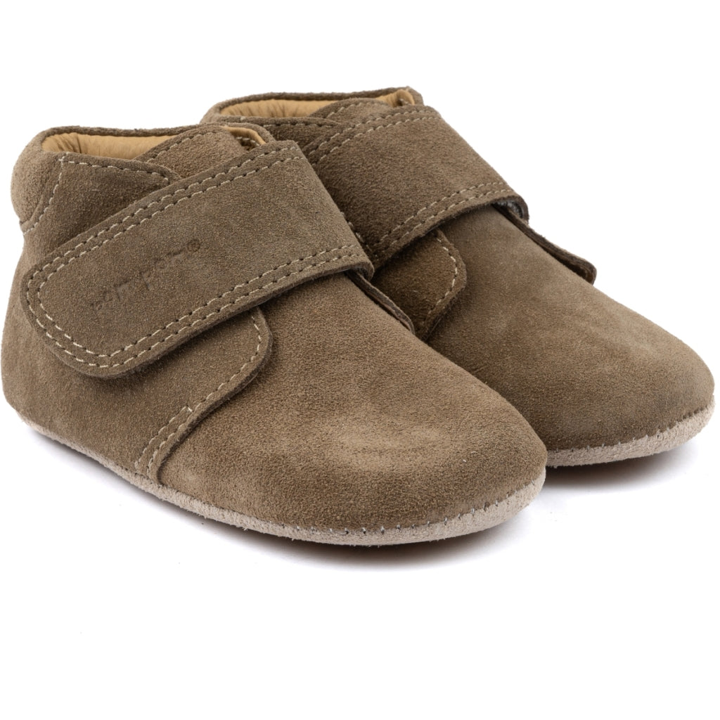 Pompom - hjemmesko - Khaki ruskind