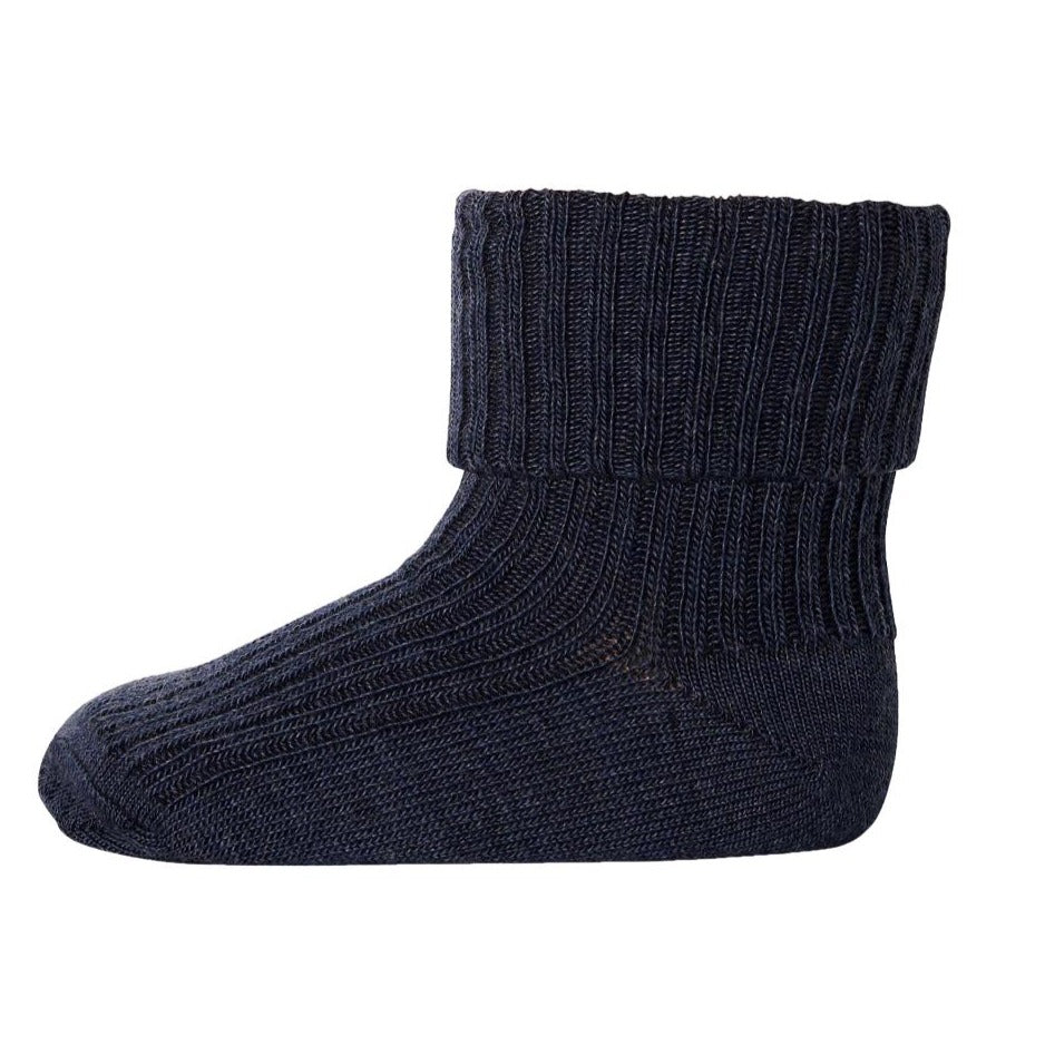 MP - uldstrømper - Dark Denim Melange 498