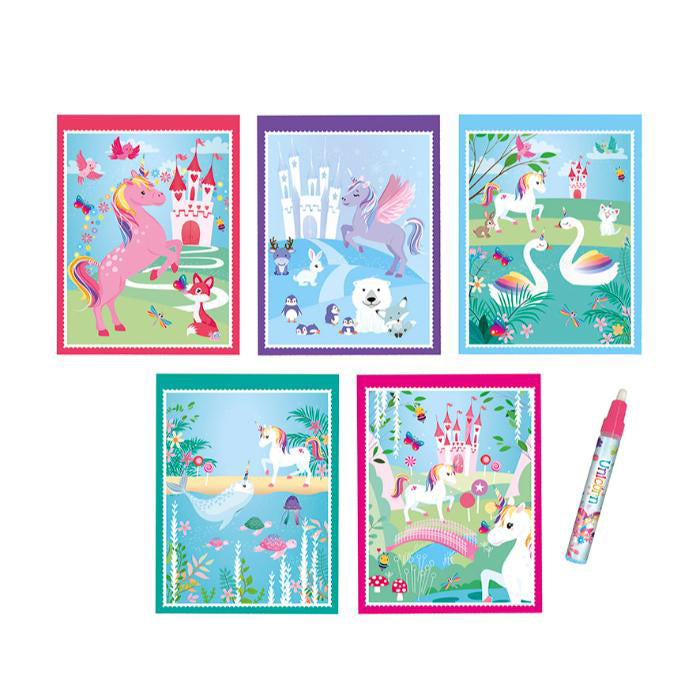 Enhjørning vandmalebog m/pen