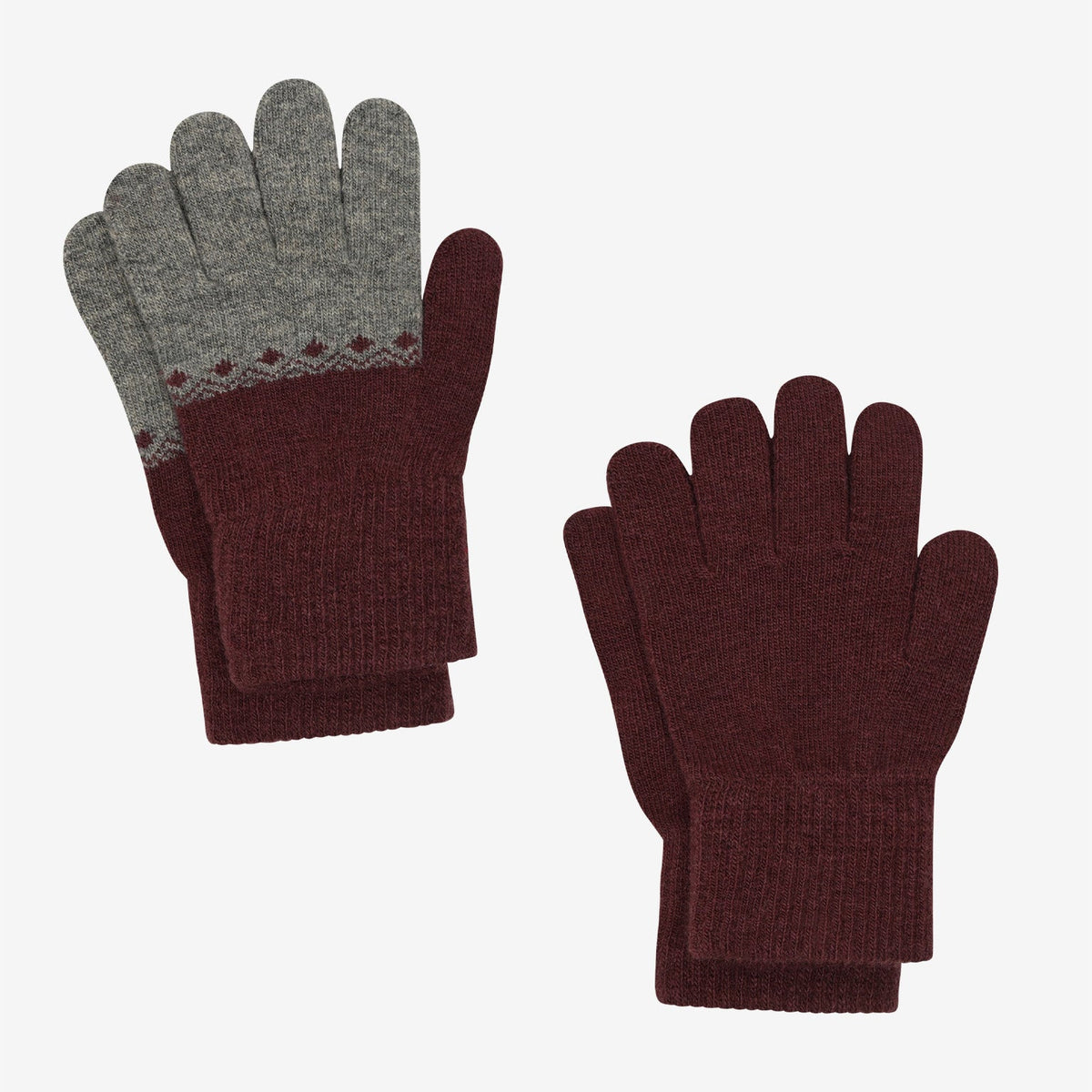 Celavi - uldhandsker 2 pak. - Rose Brown