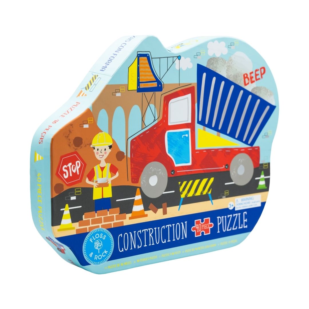 Floss & Rock - Puslespil 40 brikker - Constrcution