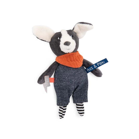 Moulin Roty - Tøjdyr - Hund med rødt tørklæde