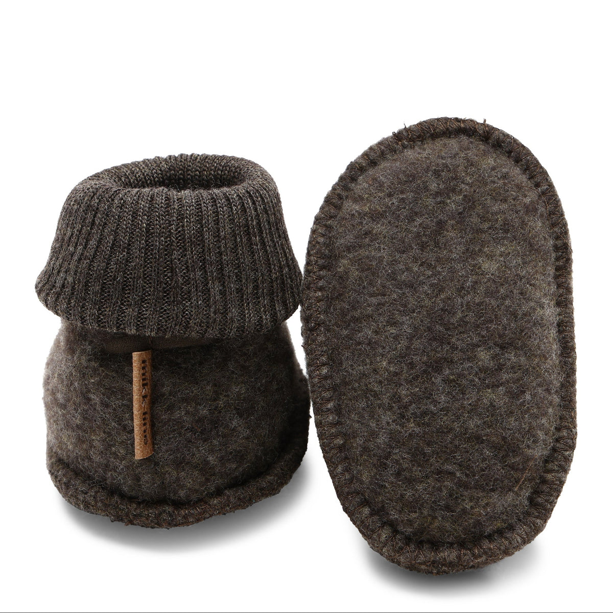 Mikk-line - uldfutter - Dark Brown Melange