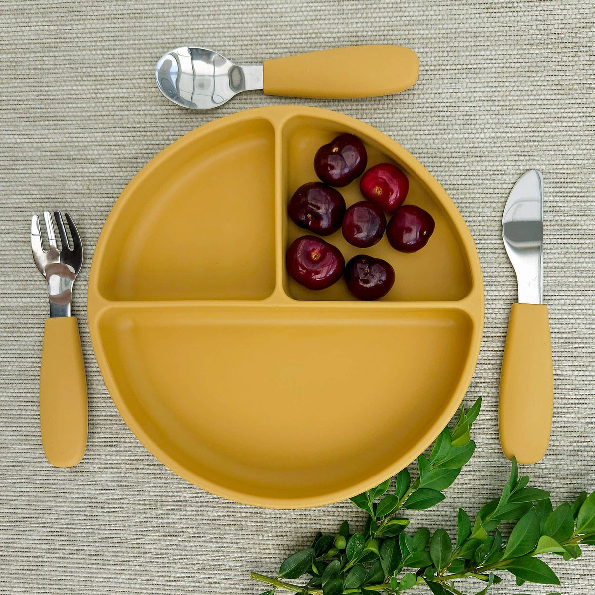 Summerville organic - opdelt tallerken - okker