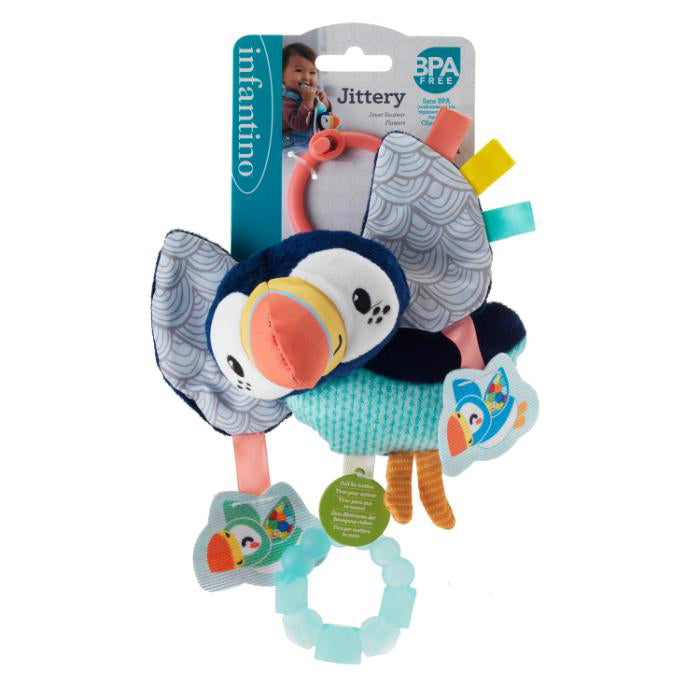 Aktivitetslegetøj - Søpapegøje m/plysvinger