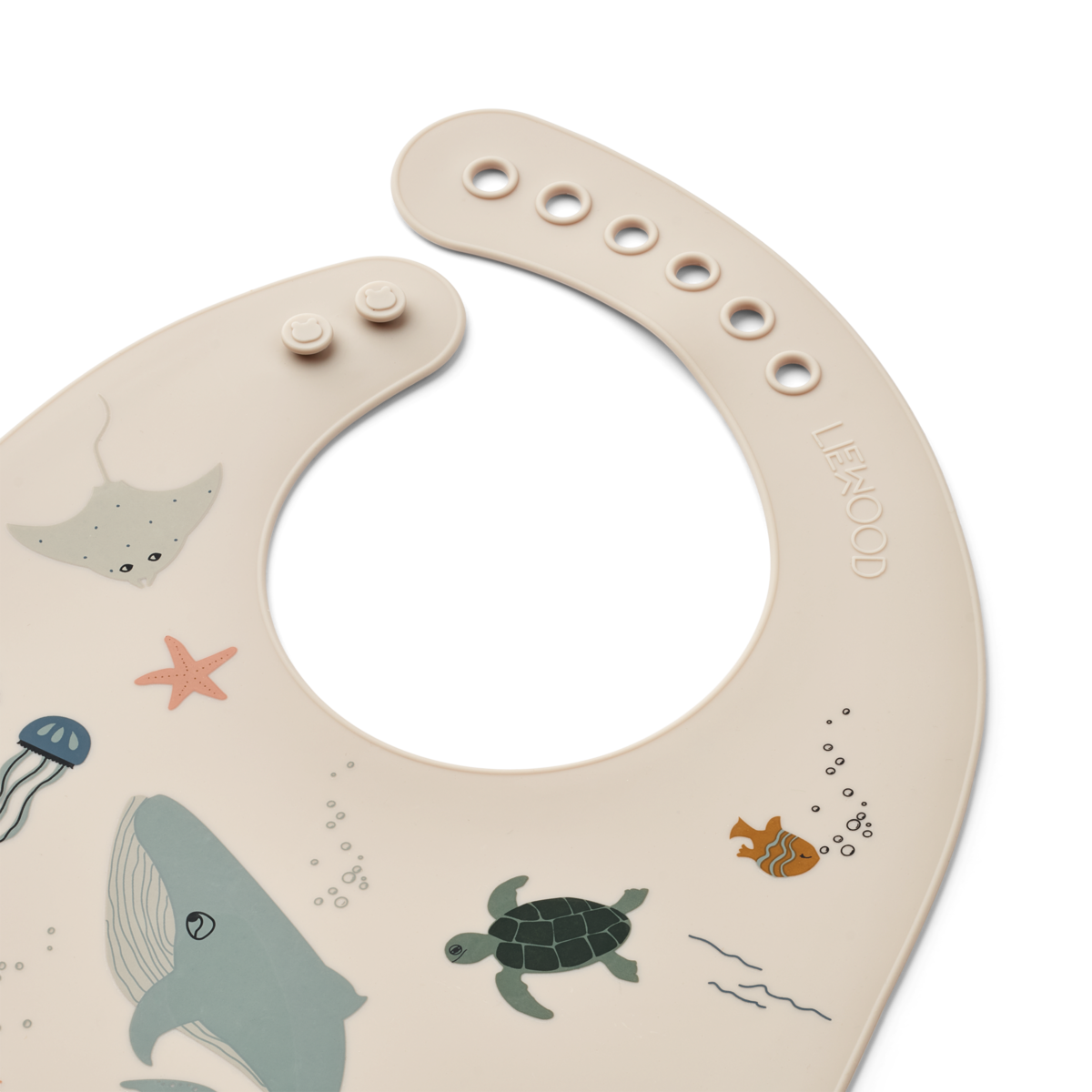 Liewood - Silikone hagesmæk 2-pak - Sea creature