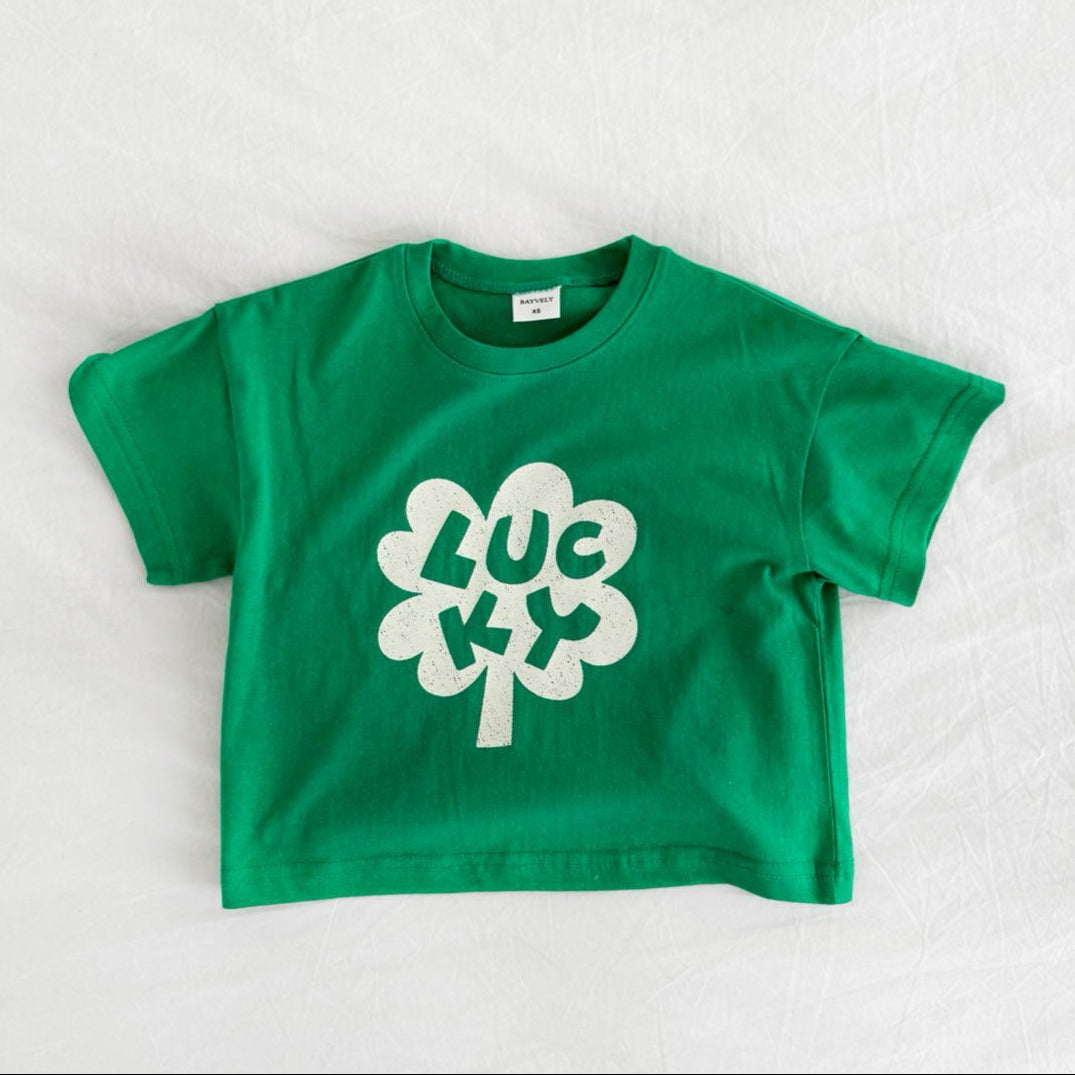 T-shirt - grøn kløver