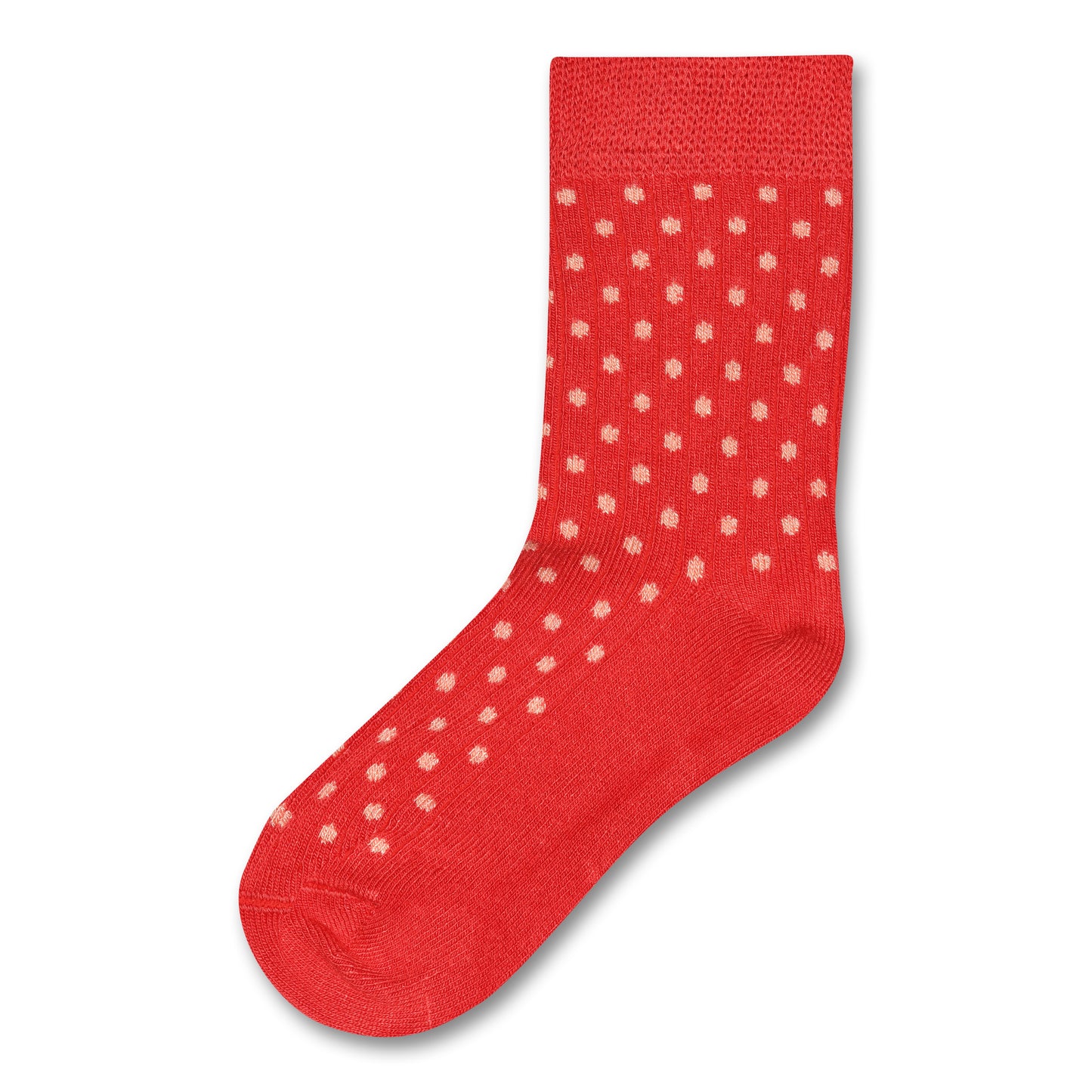 Mini Pop - bambus strømper - bright red prikker