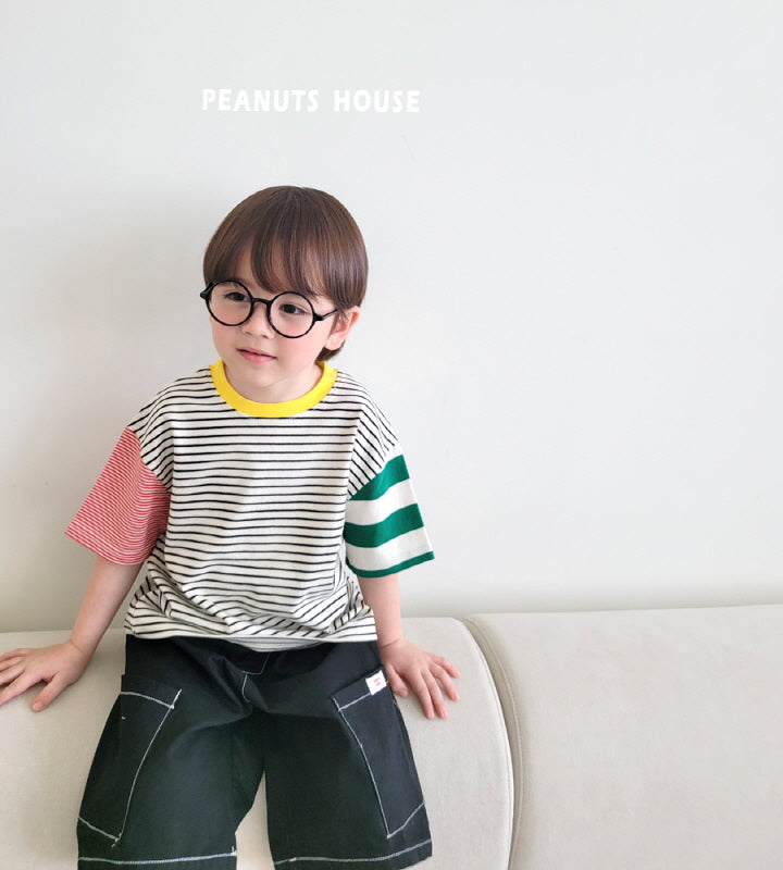 T-shirt - Mixing Stripe - ivory