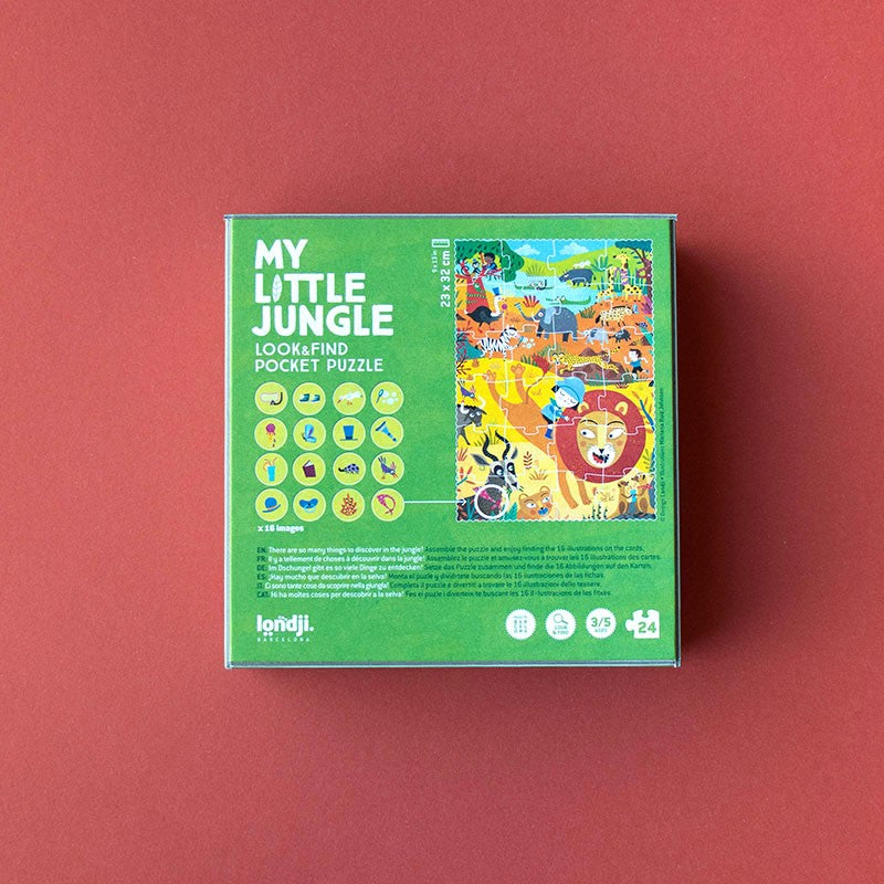 Londji - puslespil - My little jungle pocket puzzle