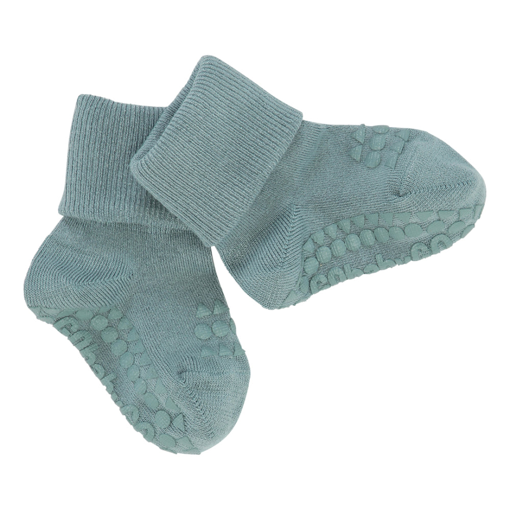 Gobabygo - bambus strømper - dusty blue