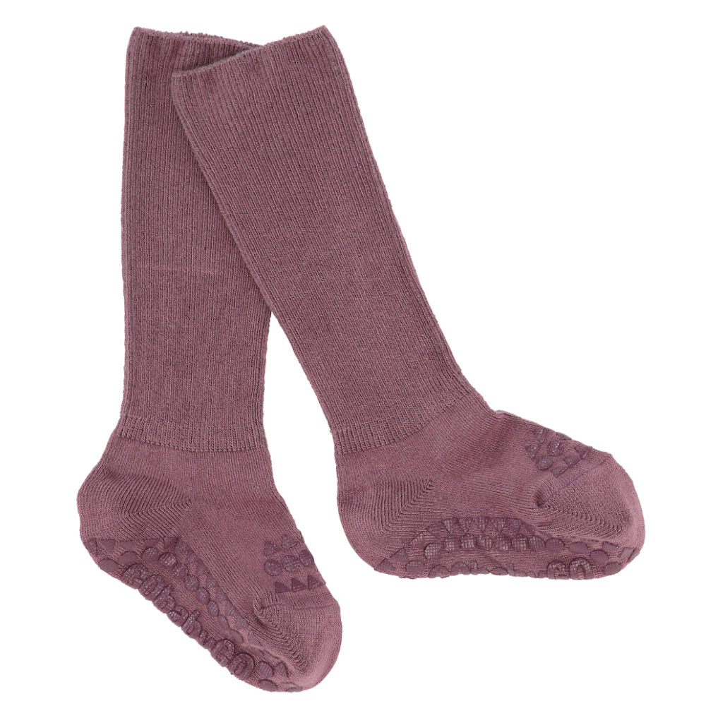 Gobabygo - bambus strømper - misty plum