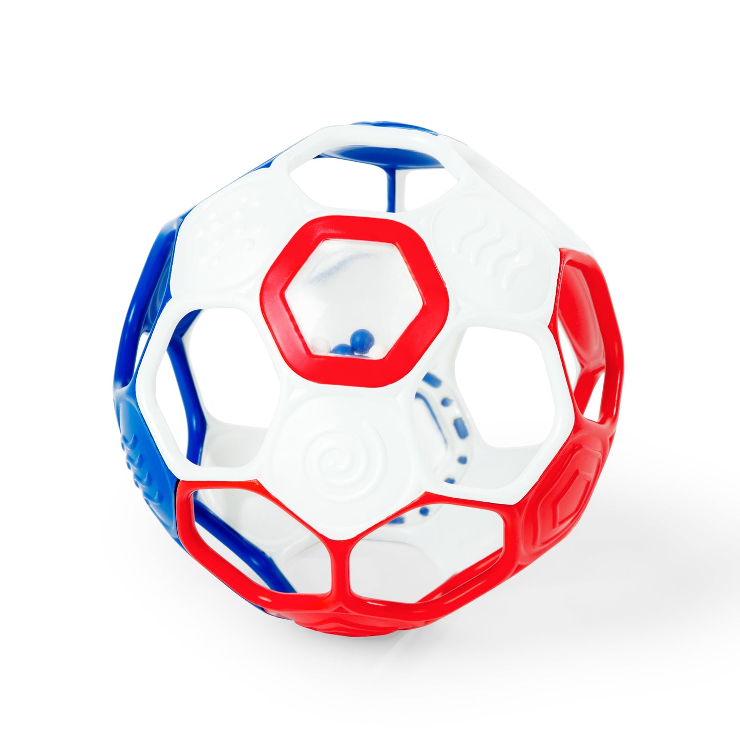 Oball - fodbold - rød/hvid/blå