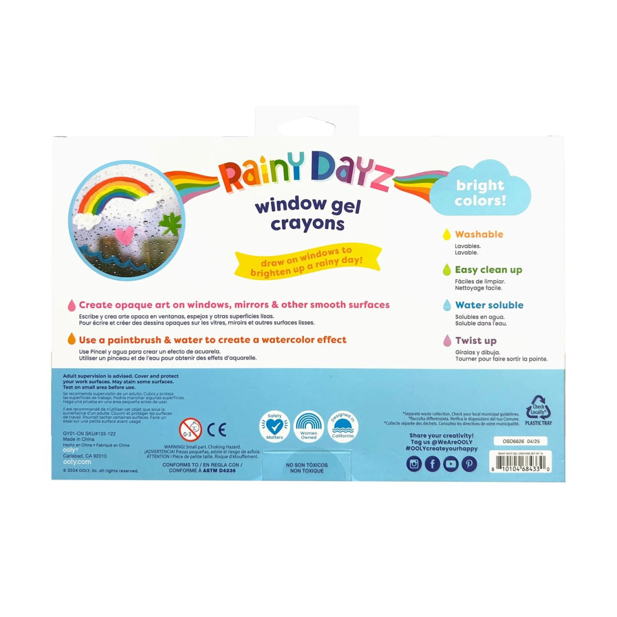 Ooly - Vinduesmaling - Rainy Dayz