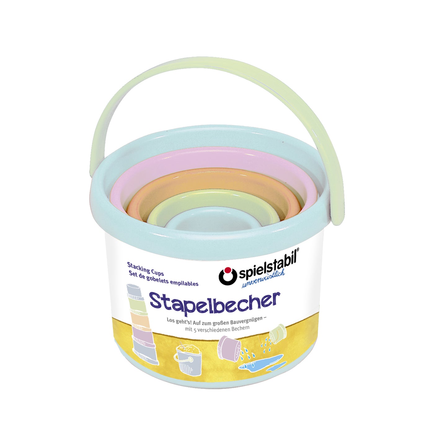 Spielstabil - Stablekopper 5 dele - Pastel