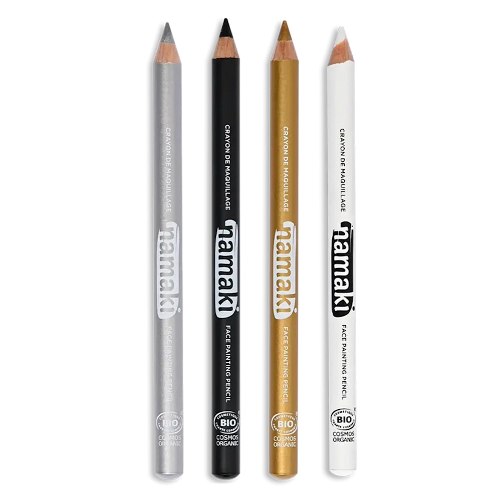 Namaki - ansigtsmaling/blyanter - guld/sølv/sort/hvid