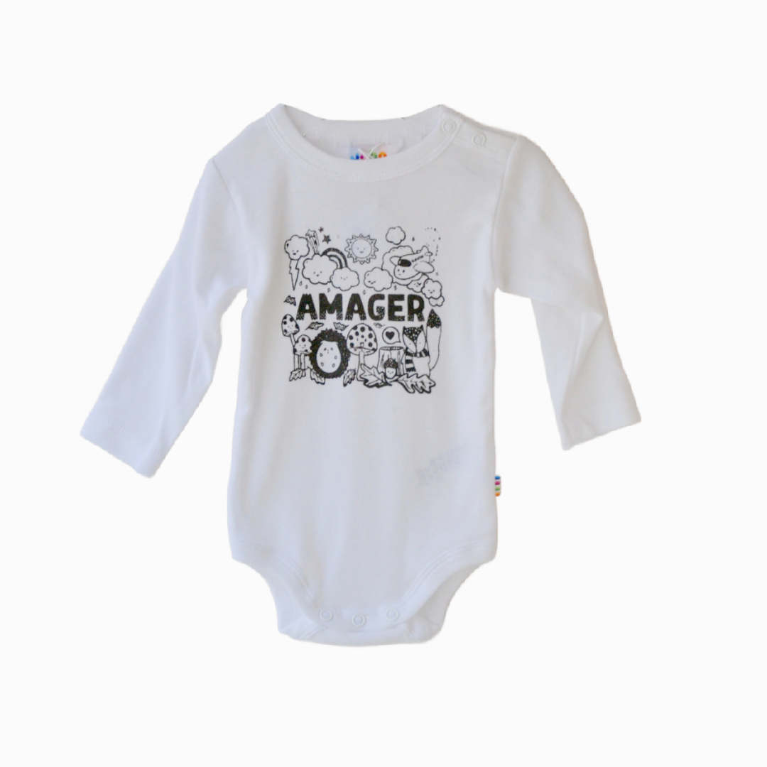 Gavin - Amager body - hvid/brun