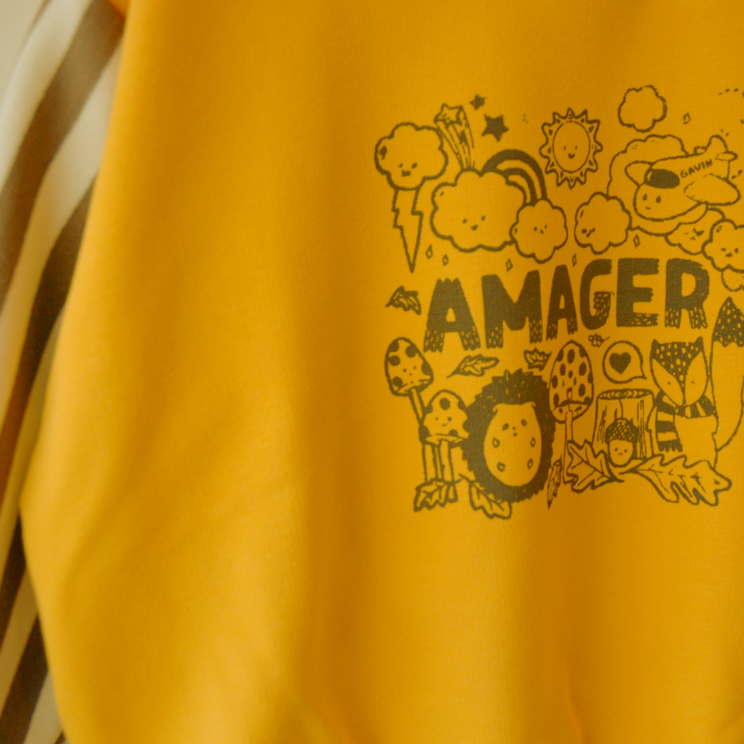 Gavin - Amager sweatshirt - gul