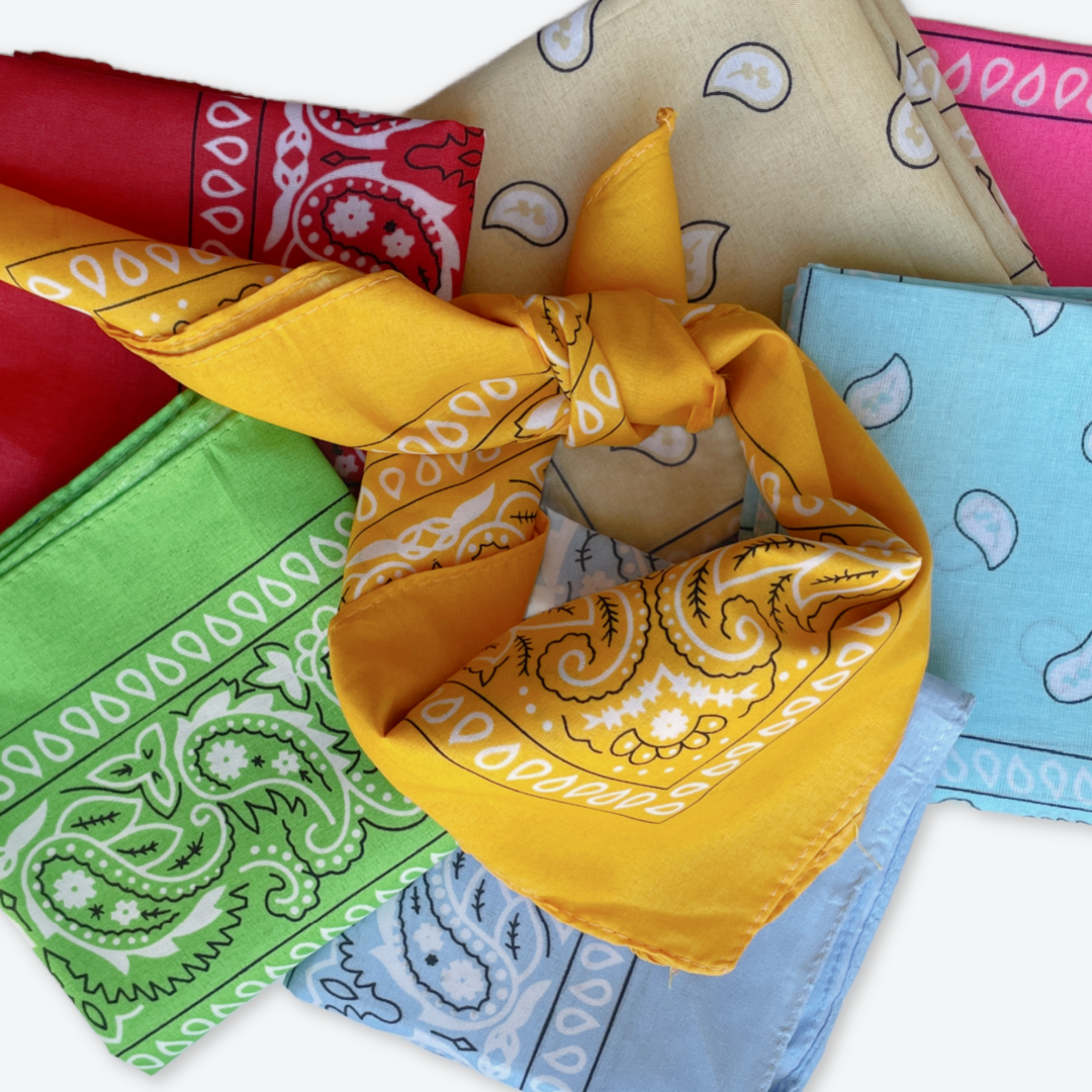 Bandana - turkis - tørklæde