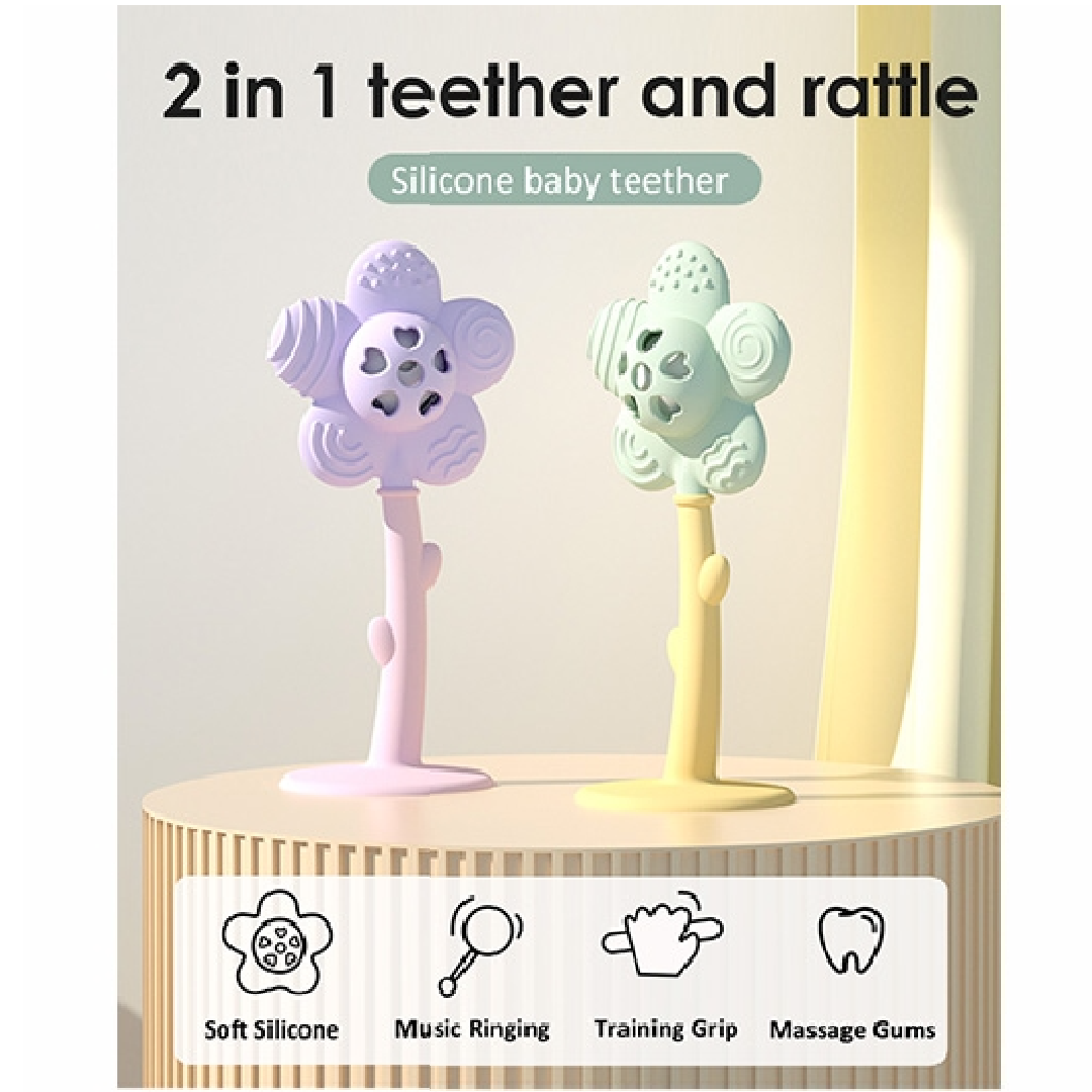 Tiny tot - flower rangle - lyselilla
