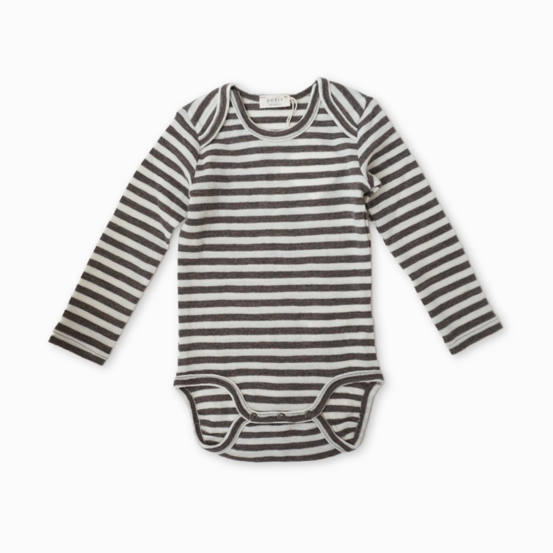 By basics - body - raw white/earth melange