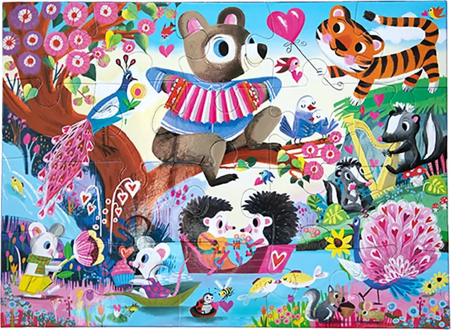 EeBoo - Puslespil 20 brikker - love