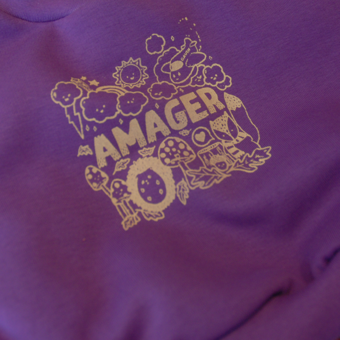 Gavin - Amager sweatshirt - lilla