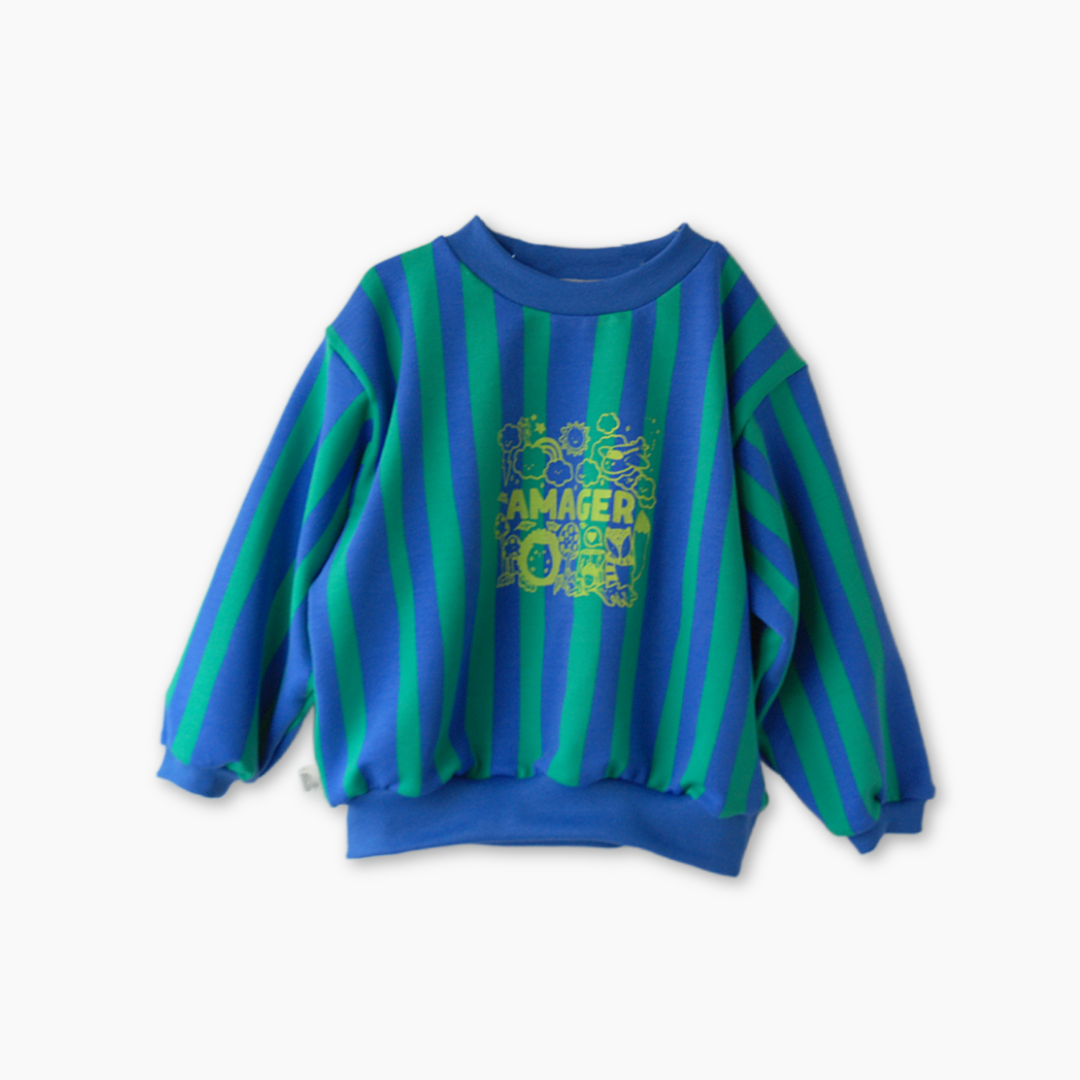 Gavin - Amager sweatshirt - grøn/blå