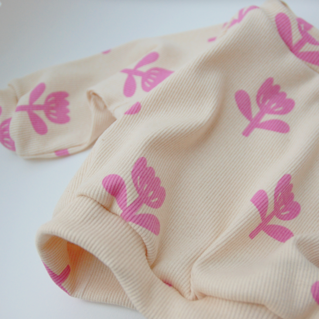 Gavin - sweatshirt - pink blomst