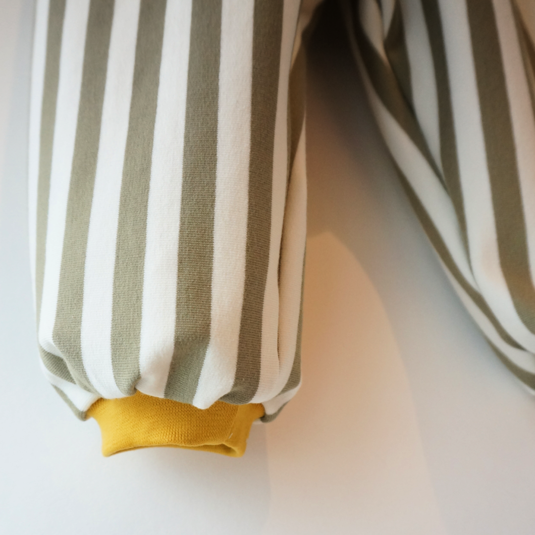 Gavin - bukser - armygrøn stribet