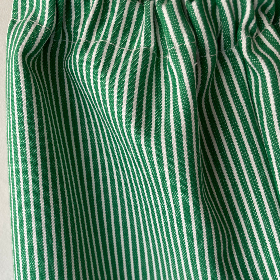 Gavin - bukser - grøn og hvid stribet