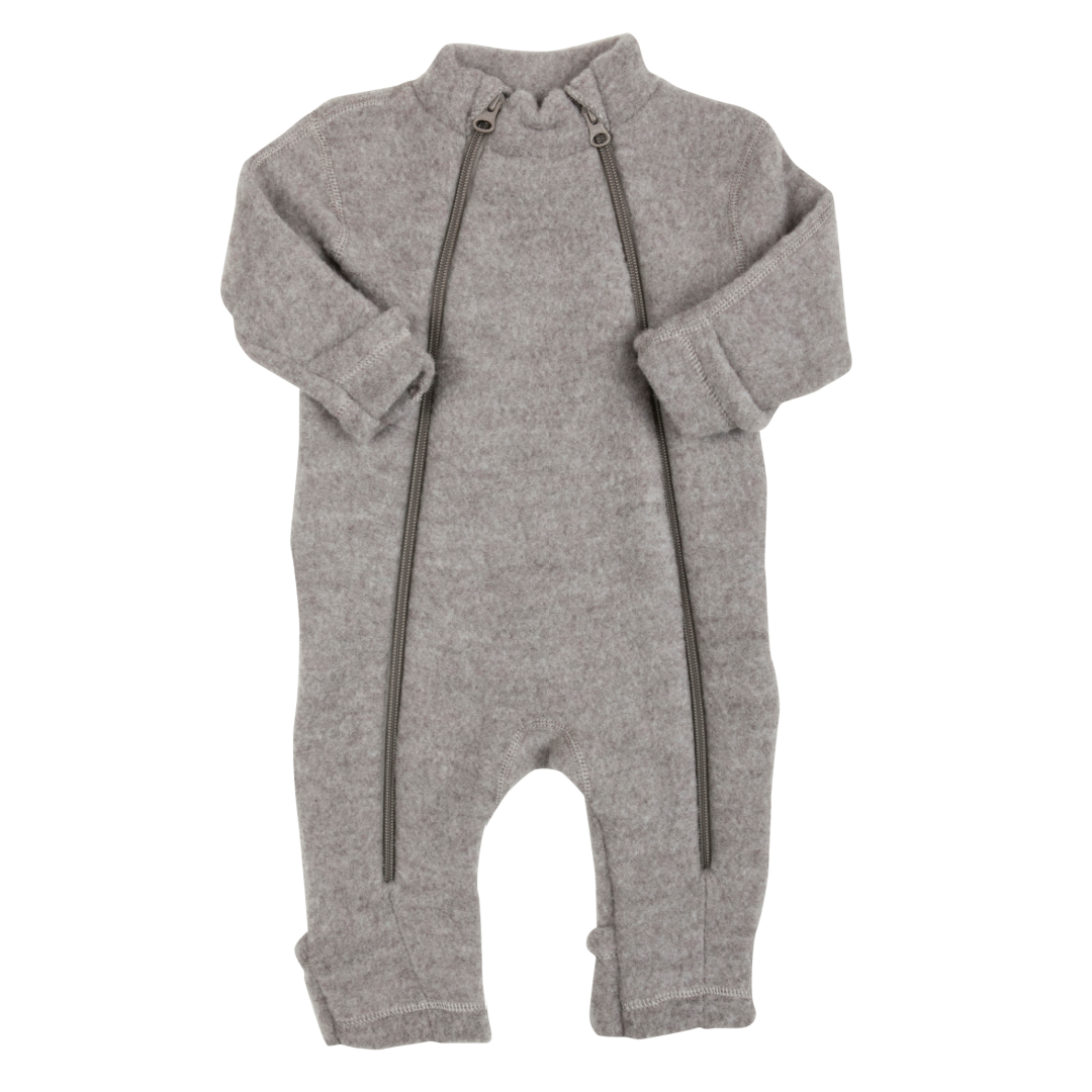 Joha - uldfleece heldragt - sesame melange