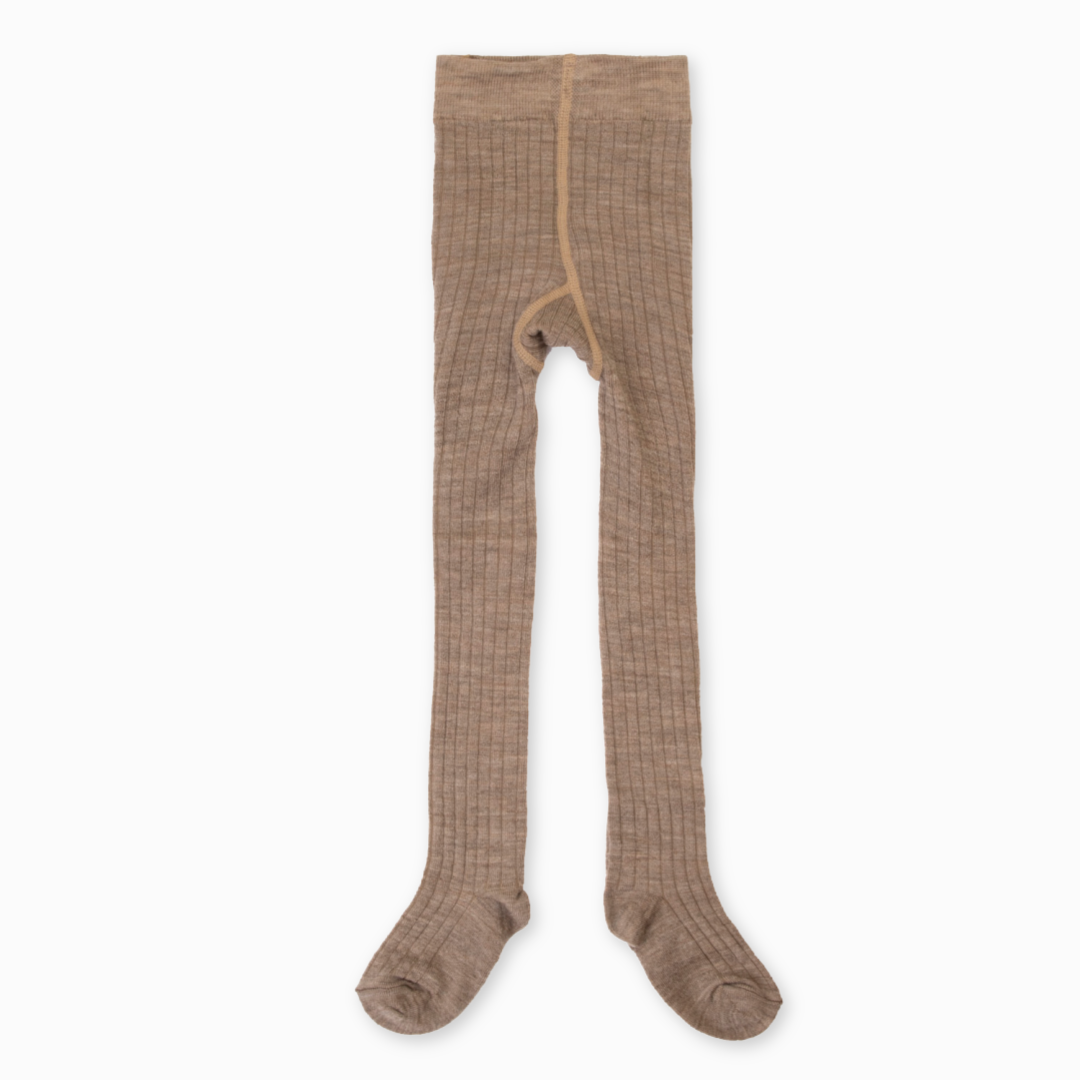 Joha - uldstrømpebukser - sand melan