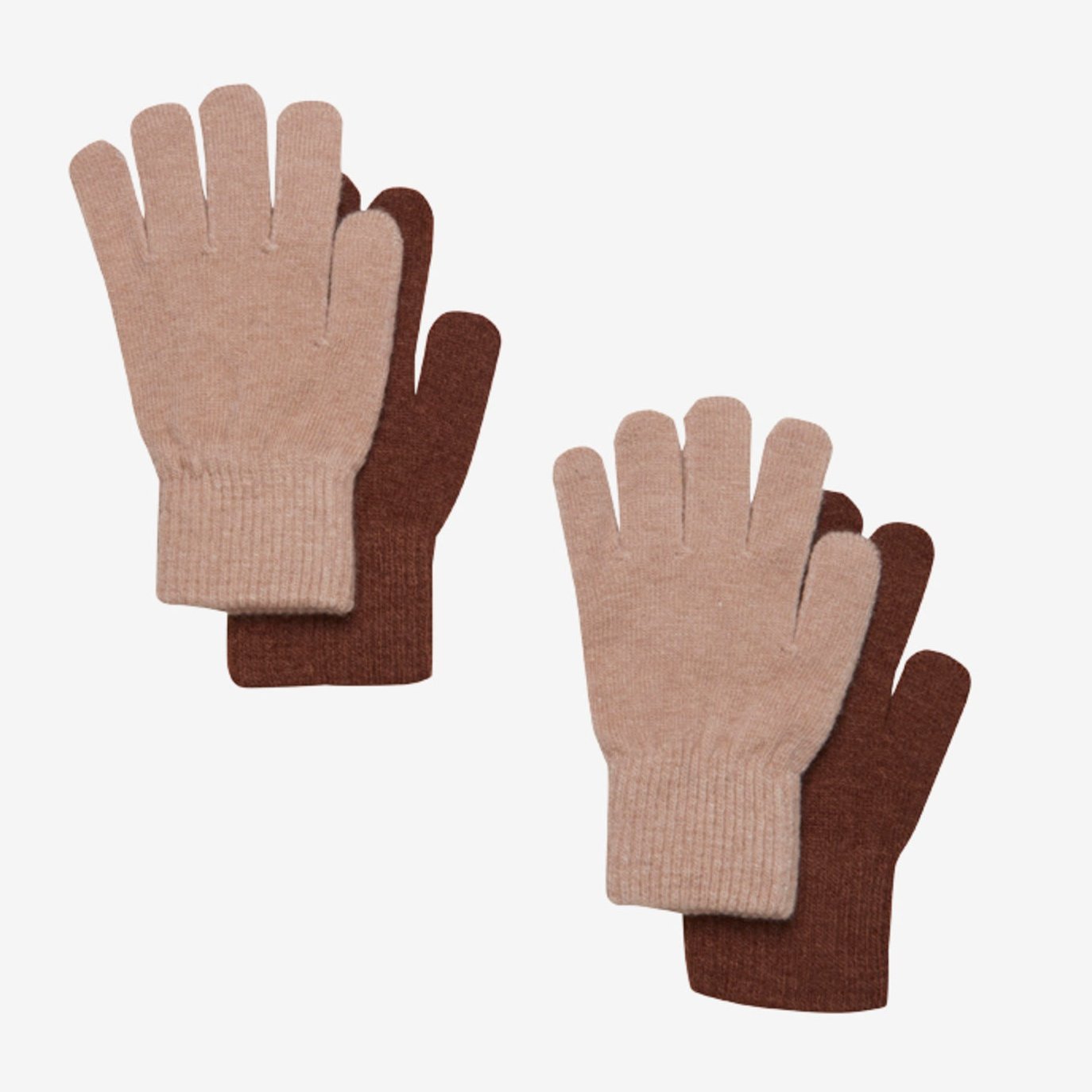 Celavi - 2 pak. uldhandsker - TORTOISE SHELL 204