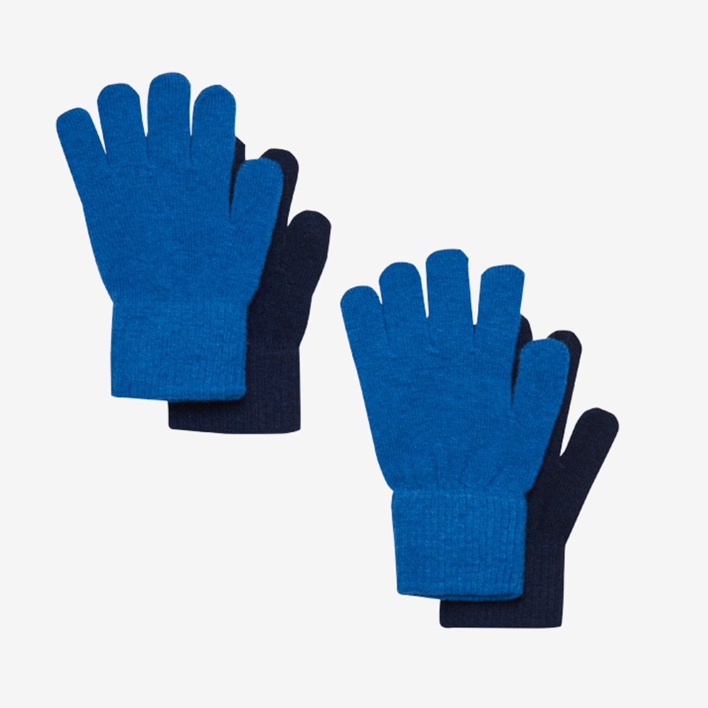 Celavi - 2 pak. uldhandsker - BRIGHT COBOLT 764