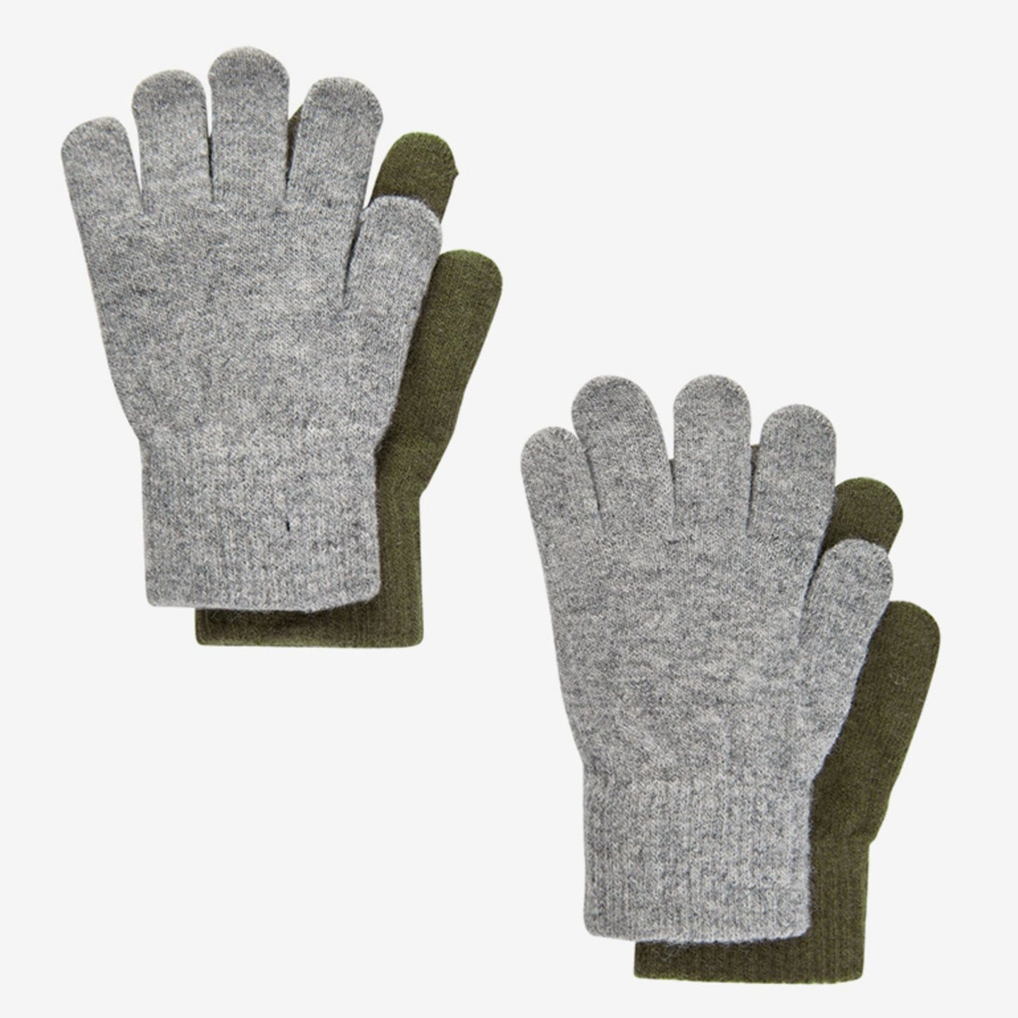 Celavi - 2 pak. uldhandsker - MILITARY OLIVE 900