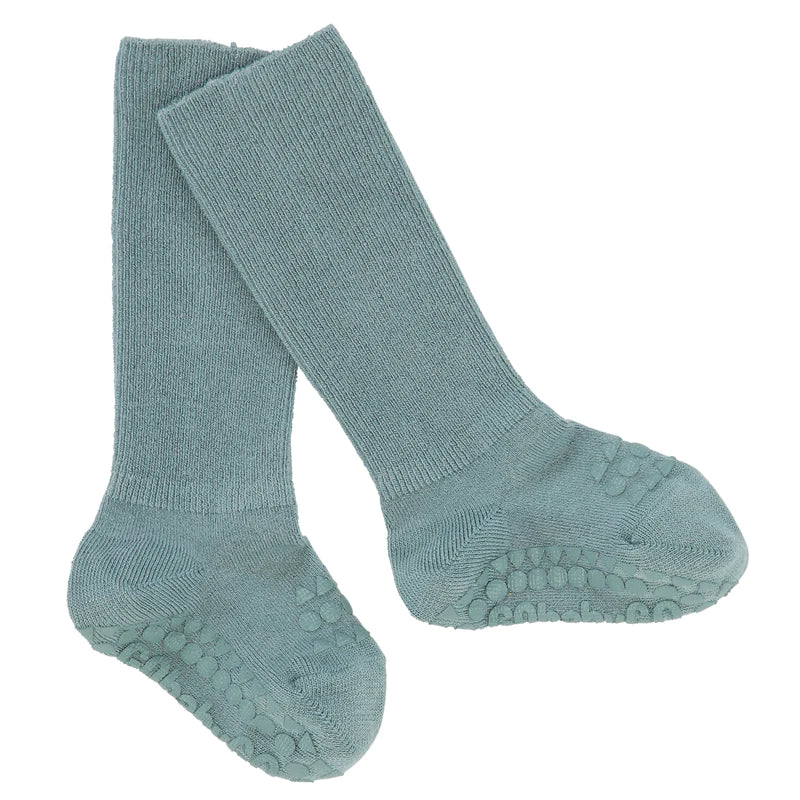 Gobabygo - bambus strømper - dusty blue