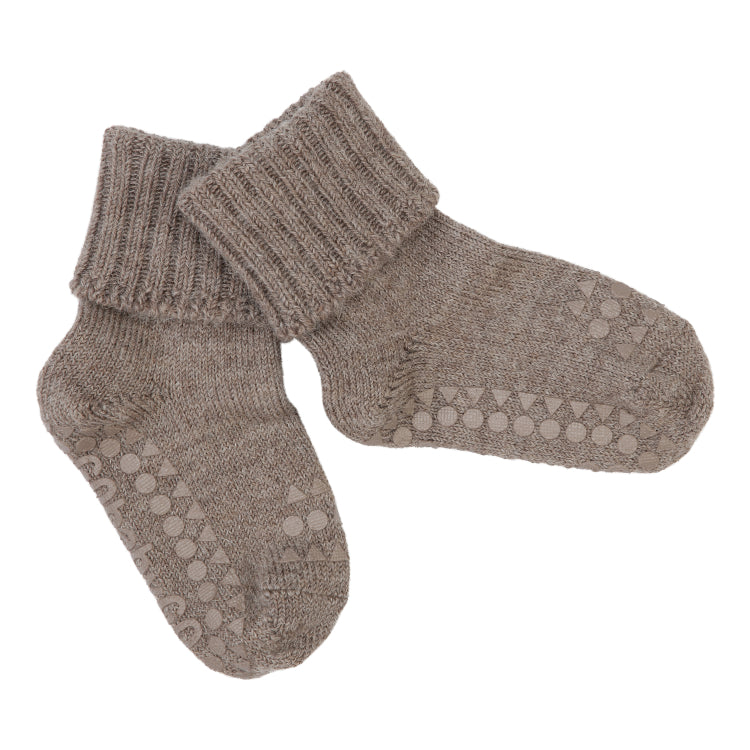 Gobabygo - strømper - alpaca/walnut