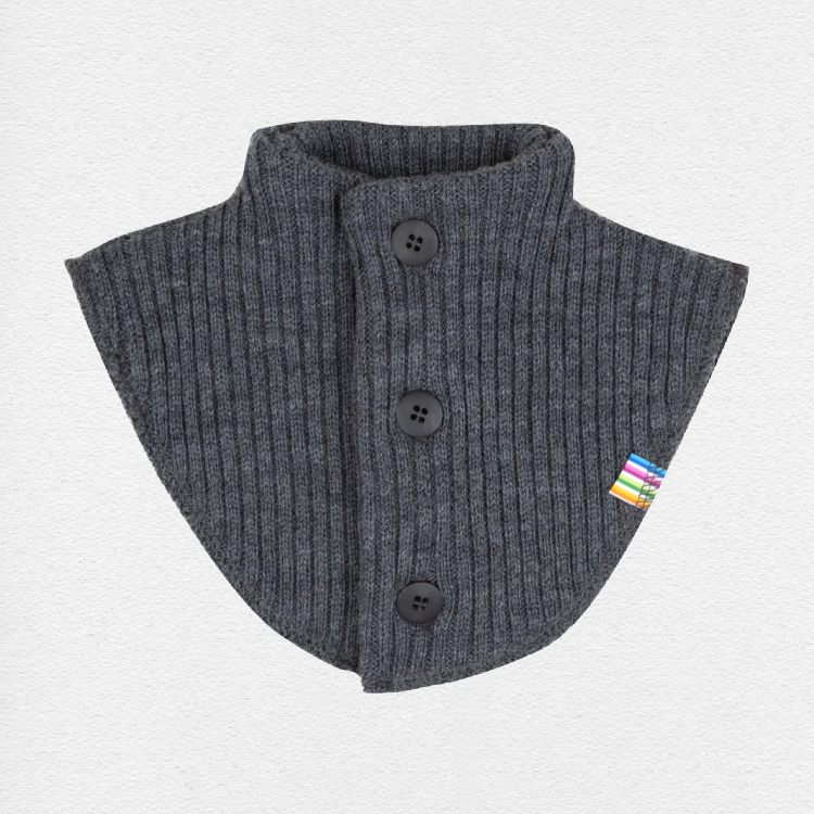 Joha - uld halsedisse - grå strik