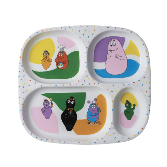 Petit Jour - Barbapapa - 4 delt tallerken
