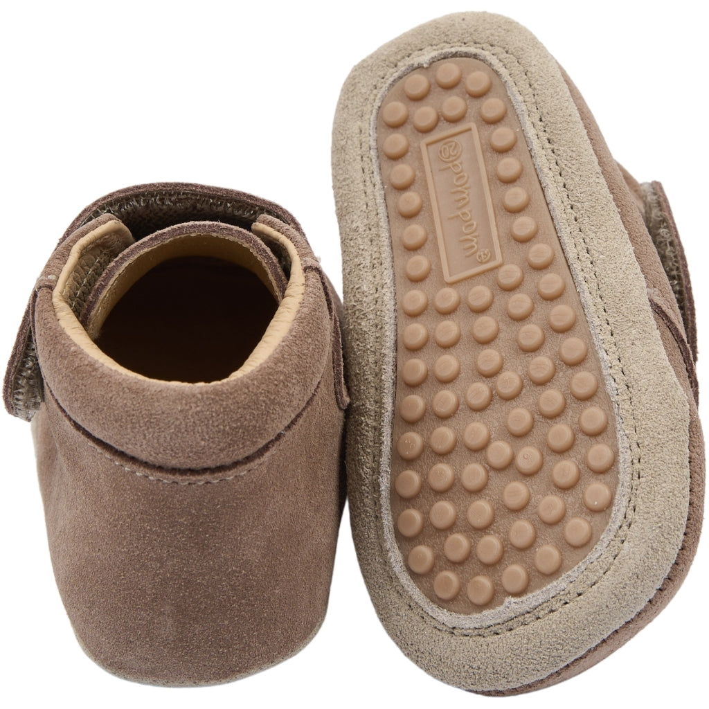 Pompom - hjemmesko - fossil brown