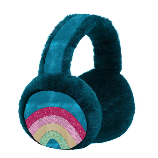 Mimi & Lula - Ørevarmere - Teal Rainbow