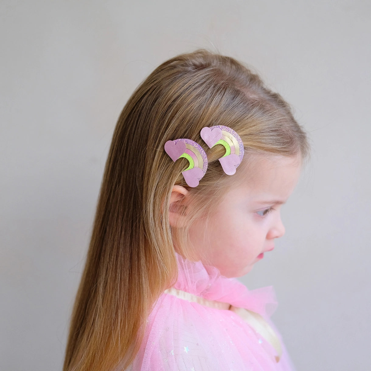 Mimi & Lula - 2 hårspænder - Rainbow My Little Unicorn