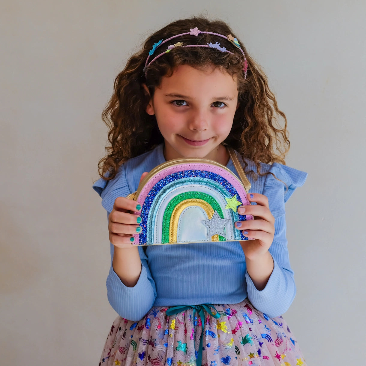 Mimi & Lula - Skuldertaske - Unicornland Rainbow