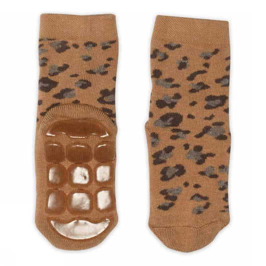 Melton - strømper med anti-slip - Leopard