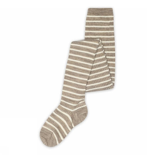 MP - uldstrømpebukser - Light Brown Melange 489