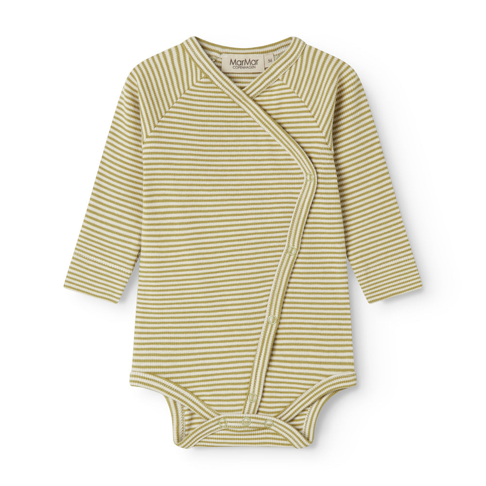 MarMar - slå-om body - Olive Stripe