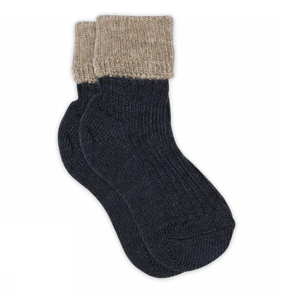 MP - uldstrømper - Dark Denim Melange