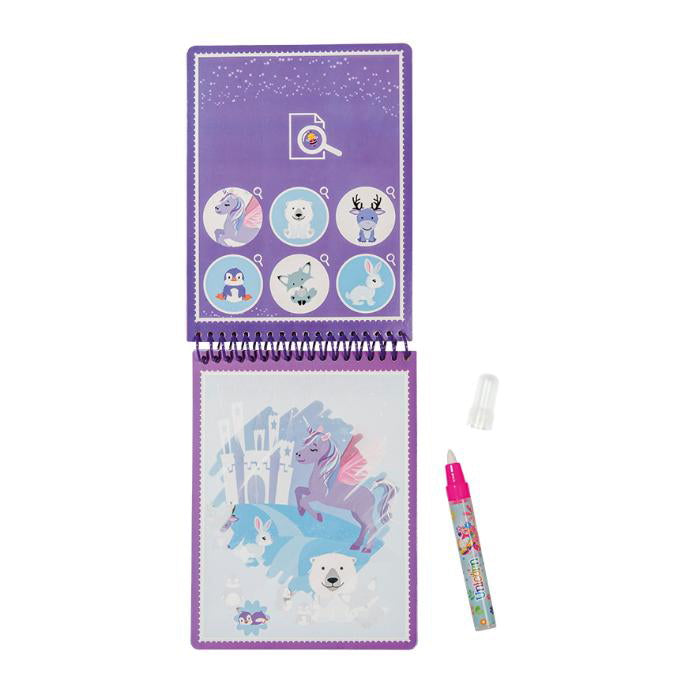 Enhjørning vandmalebog m/pen